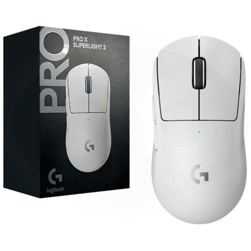 Logitech G PRO X SUPERLIGHT 2 LIGHTSPEED Wireless Gaming Mouse (White)