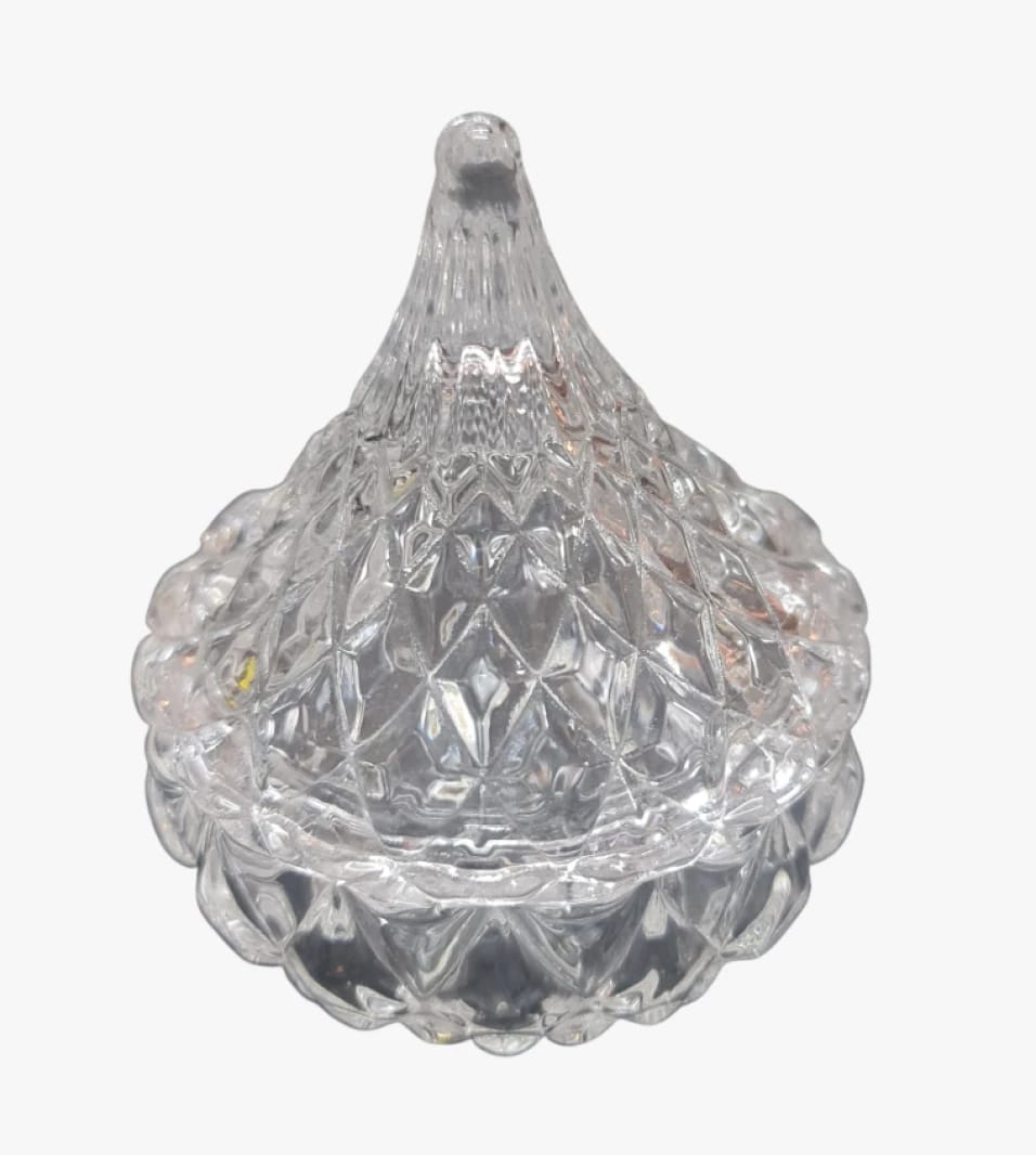 Set of Luxurious Crystal Dishware with Unique Diamond Design for Sweets and Desserts, Enhancing Your Table's Elegance