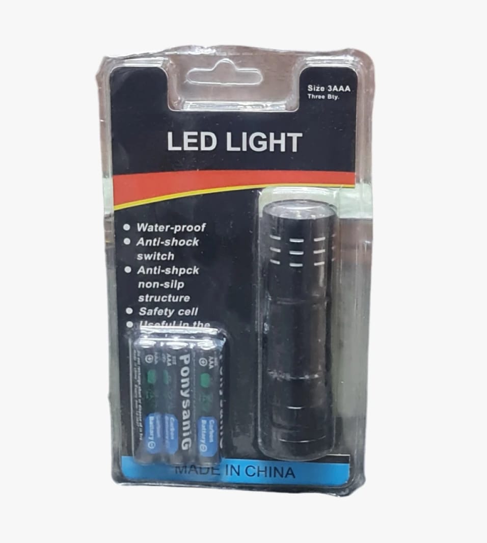 LED Flashlight with Waterproof Design, Aluminum Body, Practical Use for Various Needs