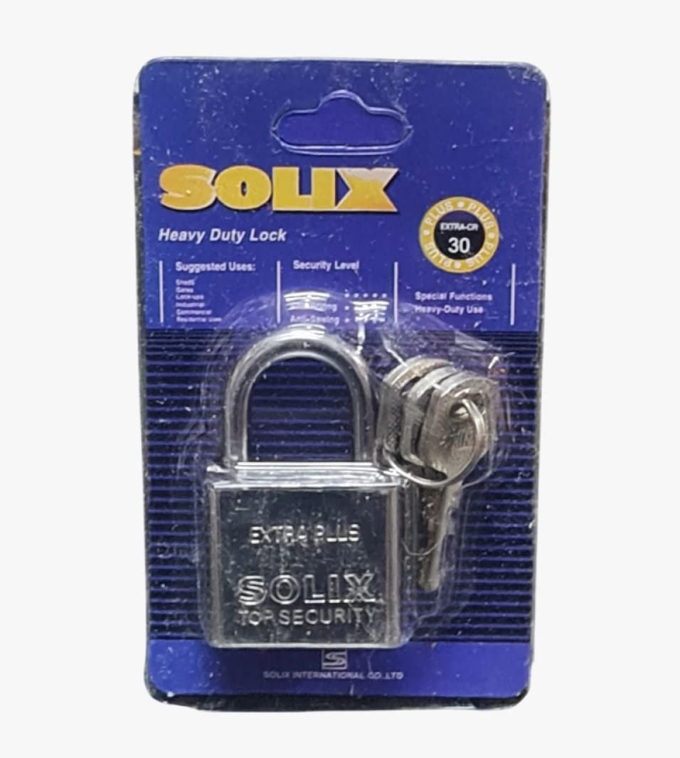 Solix Heavy Duty Lock with High Security Design for Outdoor and Indoor Use Providing Excellent Property Protection