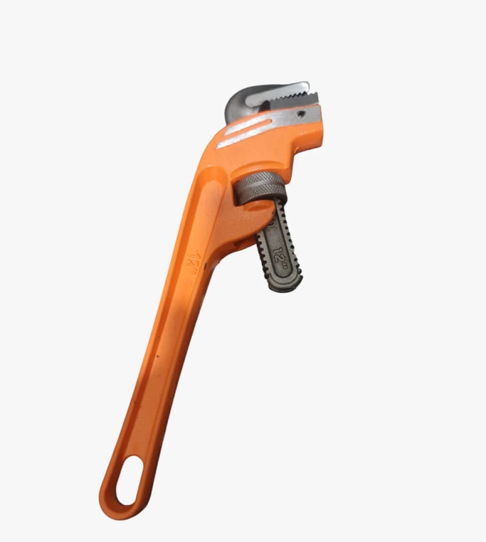 Premium 12-Inch Orange Pipe Wrench for Plumbing Professionals and DIY Enthusiasts