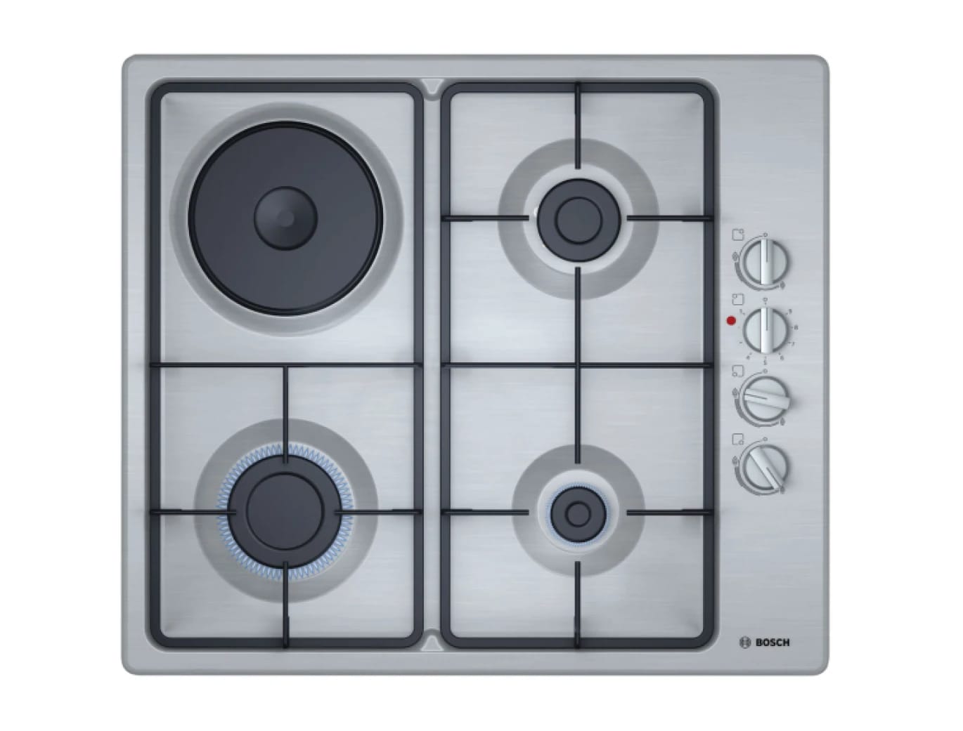 Built In Gas+Elec Hob Serie2 60cm S.Steel