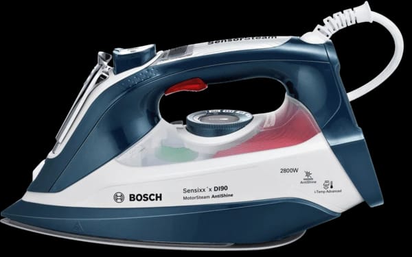 Compact Steam Iron 2800W Shot of steam 200 gr/min White+Black