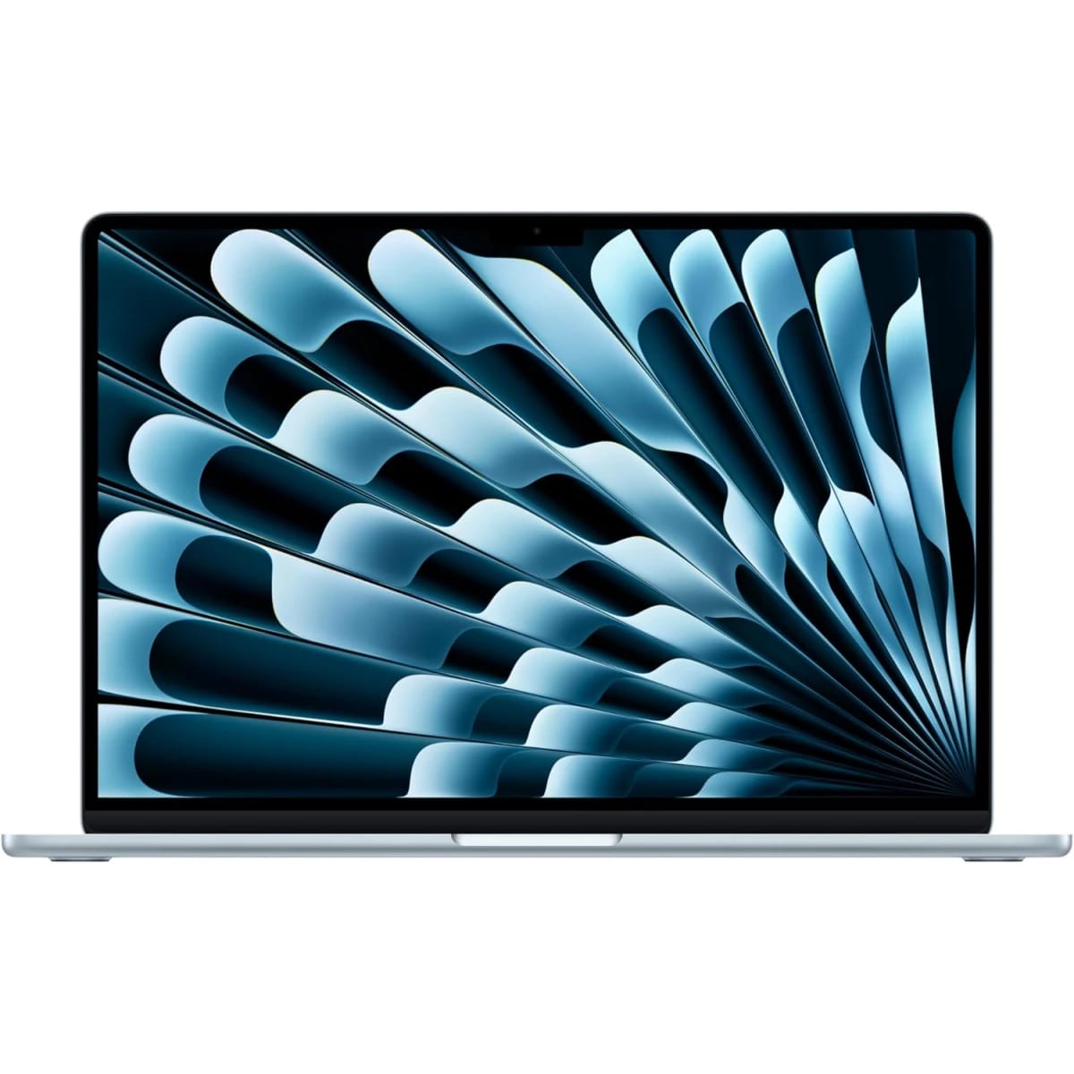 لابتوب أبل ماك بوك اير الجديد مقاس 15 بوصة (2025) بشريحة M4، (512 جيجابايت/16 جيجابايت)، وحدة معالجة مركزية 10 نواة ورسومات 10 نواة، شاشة Retina True Tone، أزرق سماوي