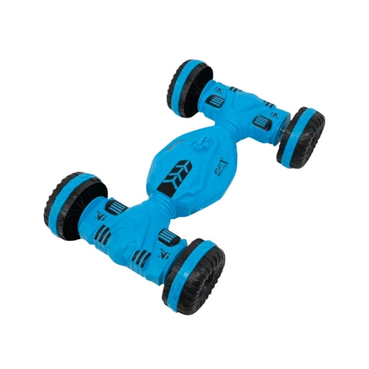Remote Control Stunt Car with Lights - Blue