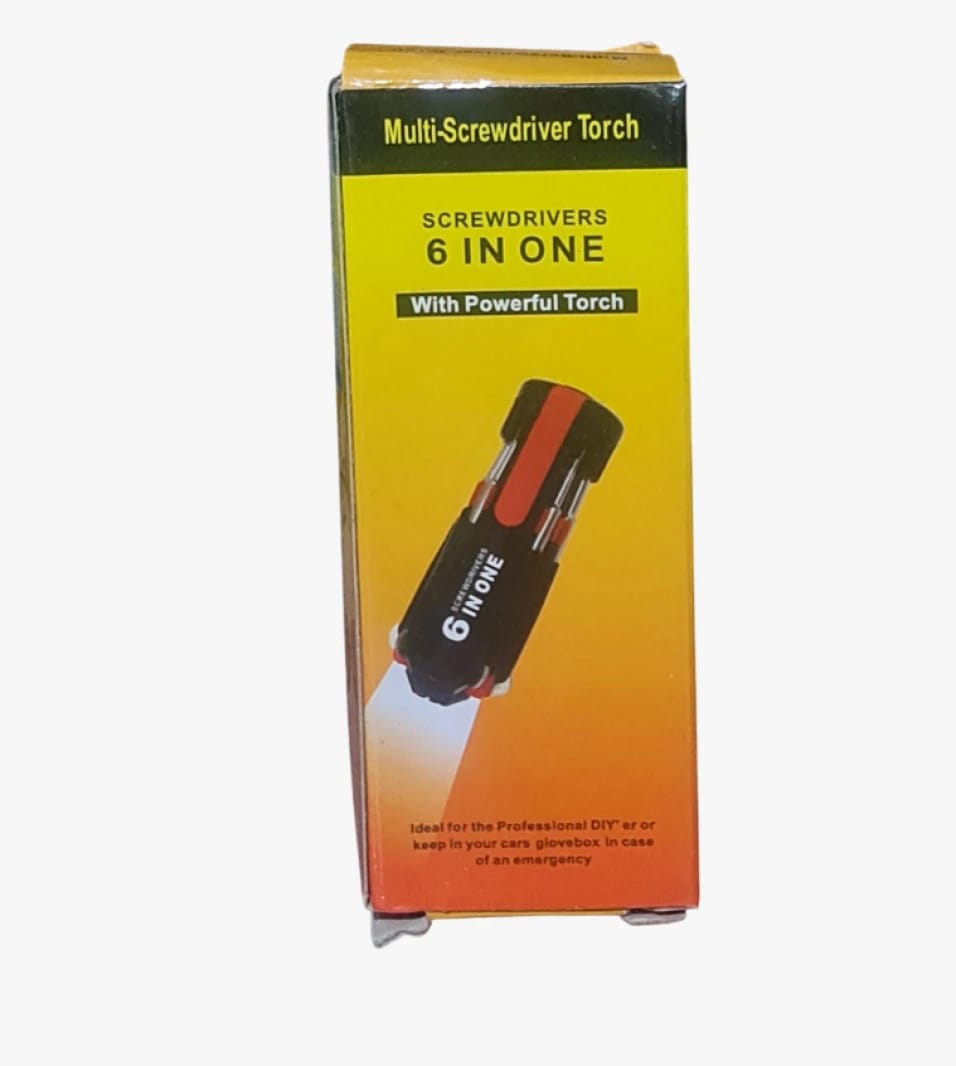 Multi-Purpose Screwdriver Set with Powerful Torch, Practical Design for Professionals and DIY Enthusiasts for Emergency Use.