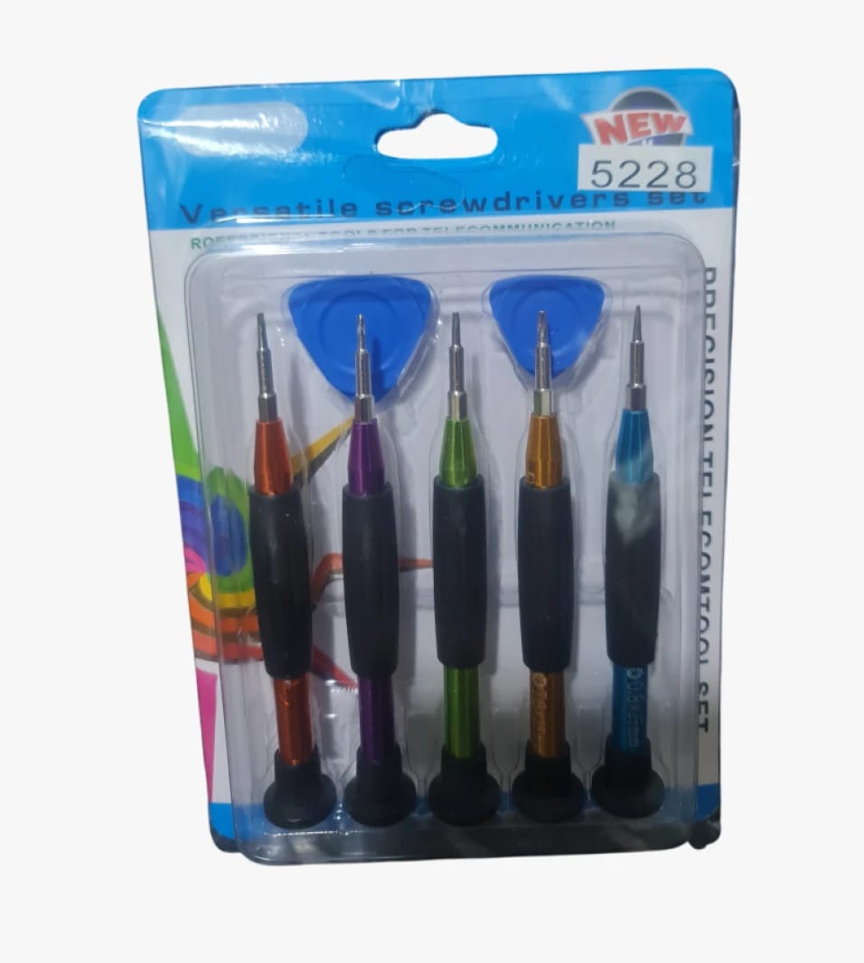Versatile Screwdriver Set in Multicolor Design for Electronics and Smartphone Enthusiasts with Precision