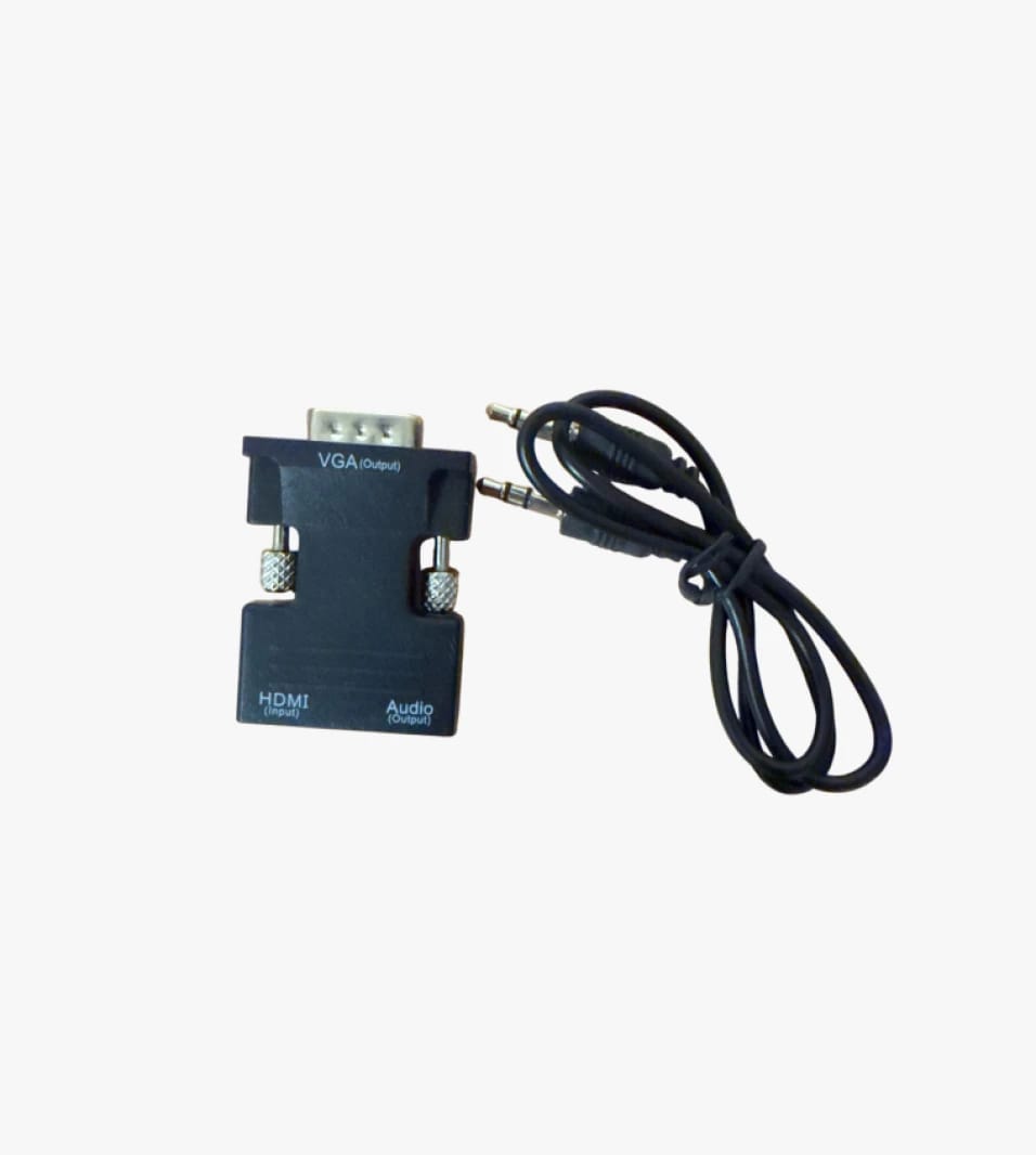 High-Quality HDMI to VGA Video Adapter with Audio Cable for Quality-Conscious Users - High Performance and Durable Design