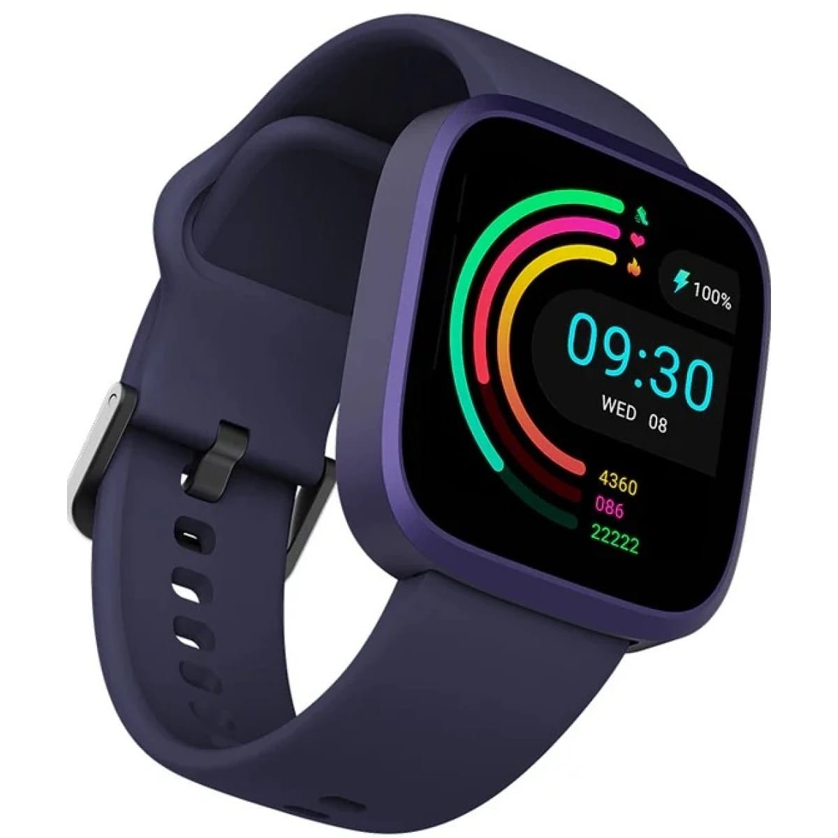 HiFuture EDGE Bluetooth 5.3 Fashion Aluminum Smart Watch, Dual Core, 1.72-inch HD Display, 1 ATM Water Resistant, 7-Day Battery Life, 100+ Sports Modes, AI Health Monitoring - Purple