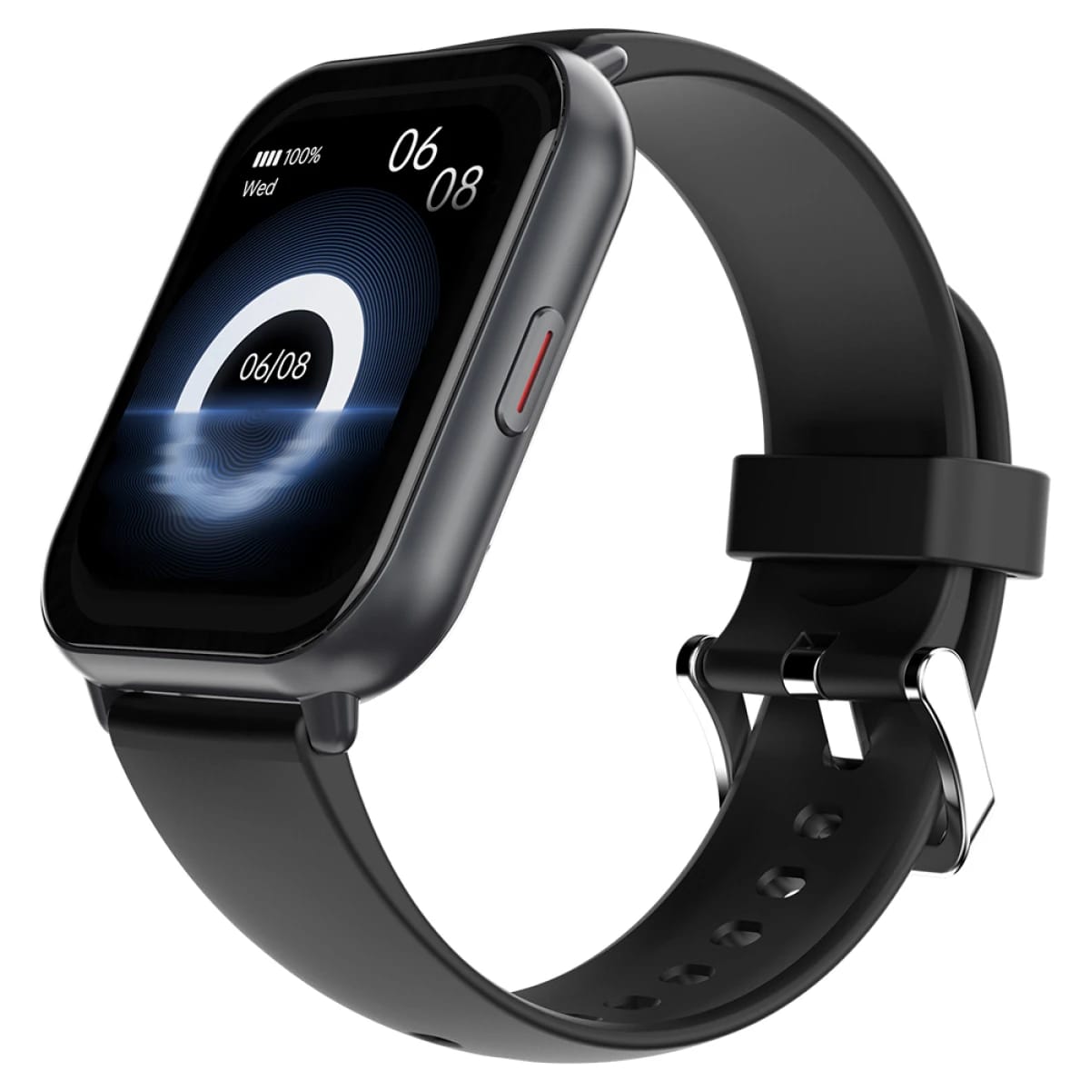 HiFuture Zone2 Bluetooth Calling Smart Watch, 1.96-inch AMOLED IPS Display, IP68 Waterproof, Health Monitoring & 100+ Sports Modes, up to 7 Days Battery Life - Black