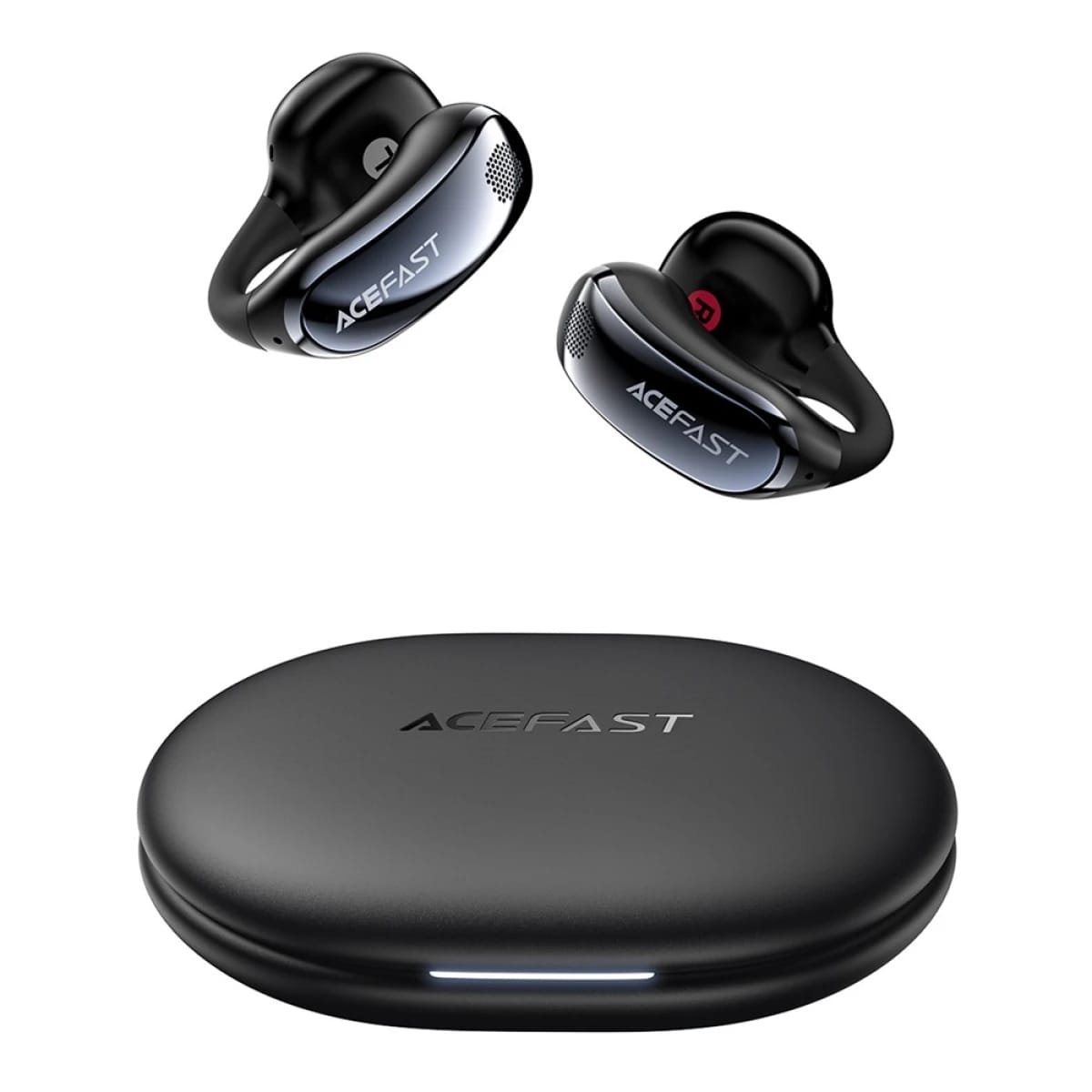 ACEFAST ACECLIP Pro Open Ear Wireless Earphones Dual Mic Noise Reduction Bluetooth-compatible Earbuds - Black