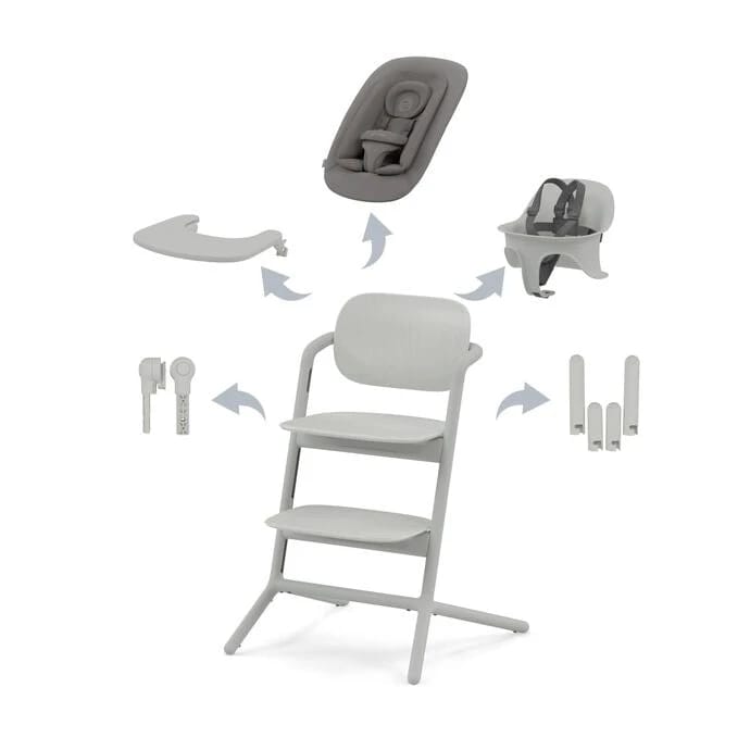 Lemo 4-in-1 High Chair - Grey