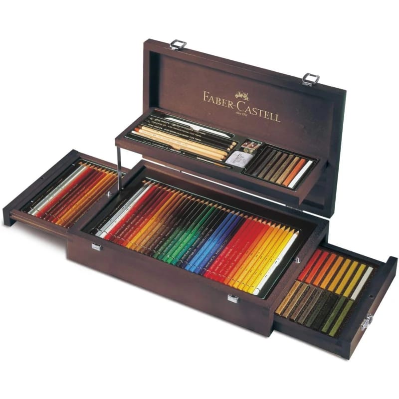 Faber Castell Art and Graphic Collection Mahogany Veneer Case, 1 Piece