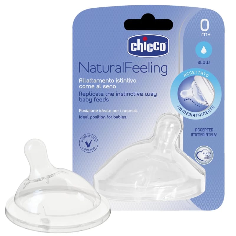 Chicco Natural Feeling Teat (0M+) Regular Flow 1 Piece