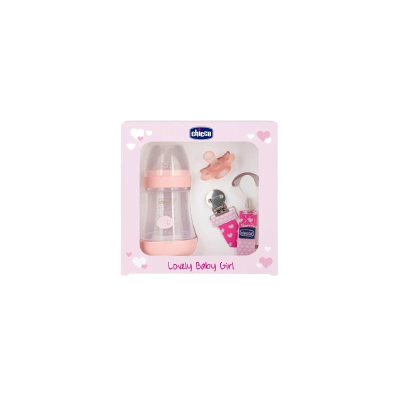 Chicco Perfect Rose Set for Newborns, Pink, 150 ml
