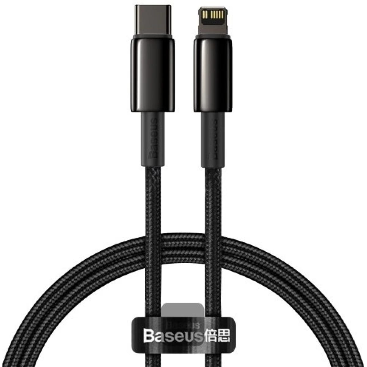 Baseus Tungsten Gold Fast Charging Data Cable Type-C to Lightning PD 20W (1m) - Black
