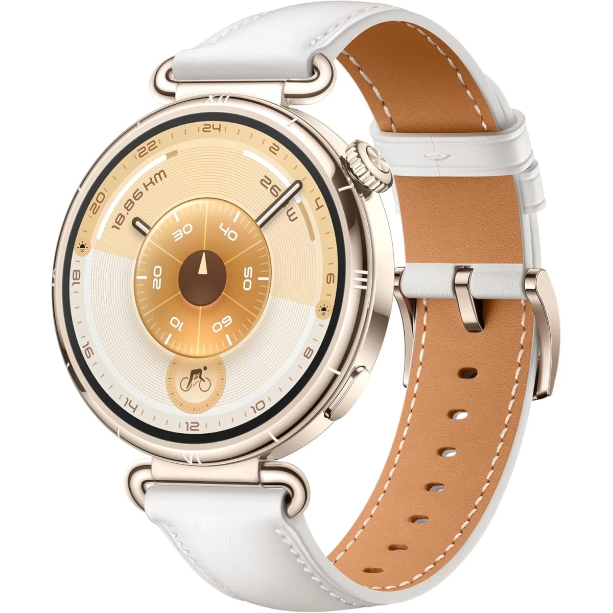 HUAWEI WATCH GT 6 GPS 41mm Smart Watch, AMOLED Touchscreen, up to 14 days battery life, Cycling, 100+ Sports Mode, iOS & Android Compatible, All-day Health Monitoring, Emotional Wellbeing, White