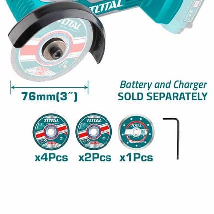 20V Cordless 3-Inch Tool Without Batteries from Total
