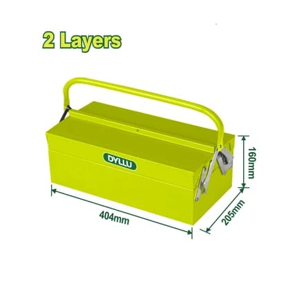 Two-Layer Metal Tool Box 404*205*160mm DTTB8A33
