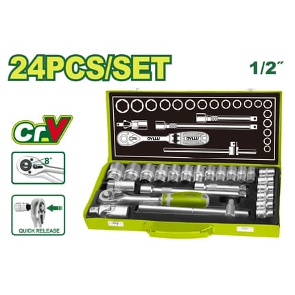 طقم بوكسات24 قطعة 1/2 بوصةDTST2L24