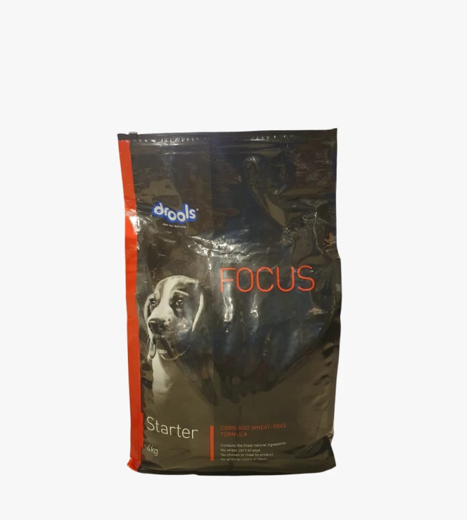 Drools Focus Dog Food Starter, Corn and Wheat-Free Formula, Designed for Small and Sensitive Puppies