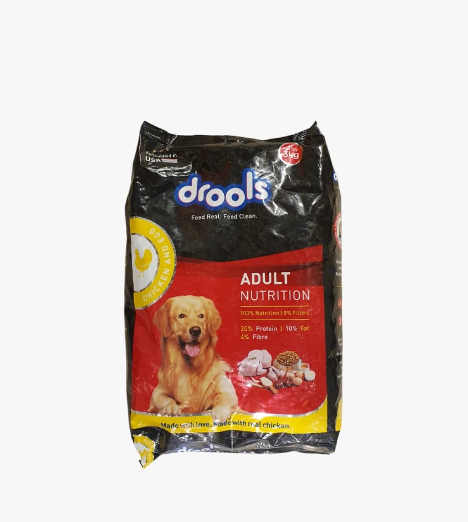 Drools Adult Dog Dry Food Chicken and Egg Flavor Nourishing and Delicious Design for Pet Wellness with All Breeds