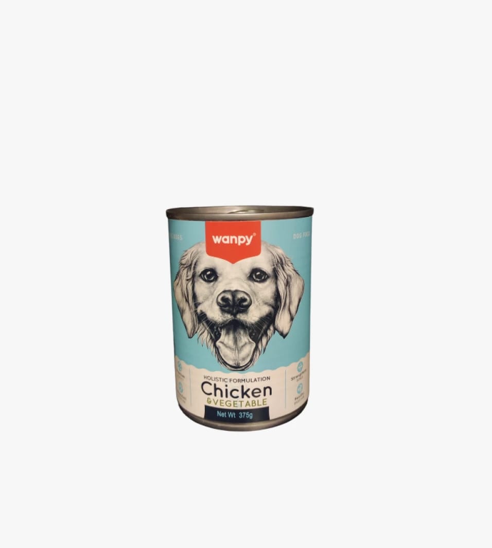 Wanpy Dog Food Chicken and Vegetable Wet Food Complete for Moisturization and Health of Loyal Dogs from Pet Stores