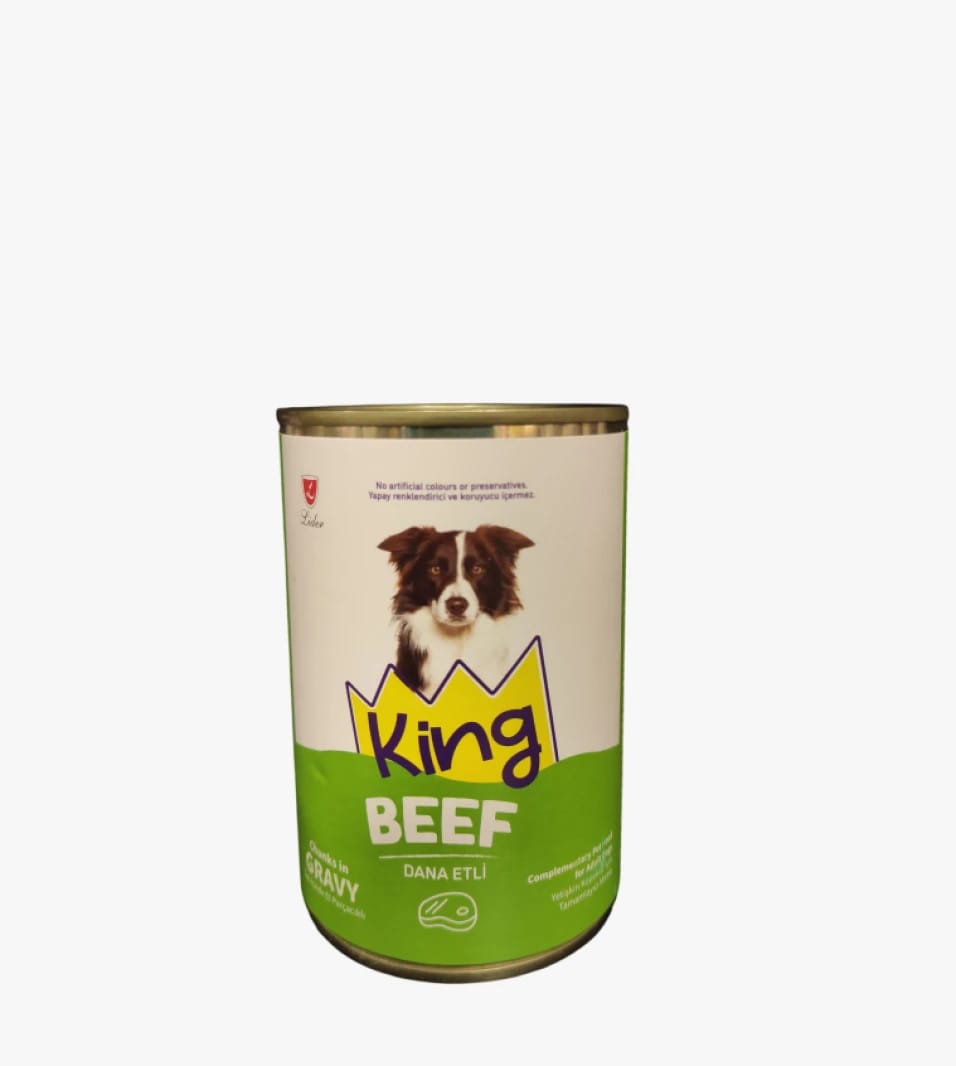 King Beef Dog Food Delicious Gravy Chunks for Adult Dogs with Tasty, Nourishing Design and Beloved Brand