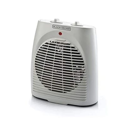 دفاية كهربائية بمروحة عمودية من بلاك اند ديكر  - ابيضHX290-B5