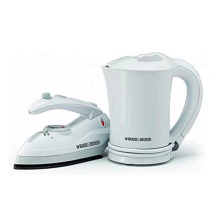 Black & Decker Travel Set - Electric Kettle + Travel Iron TK200-B5
