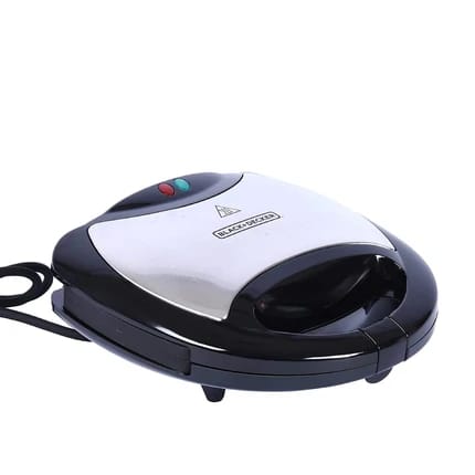 Black & Decker Sandwich Maker with Two Slices 750W, Black TS2000-B5