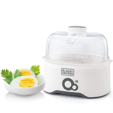 Black & Decker Egg Cooker - White, 6 Eggs, EG200-B5