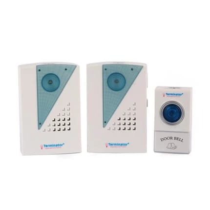 Wireless Digital Doorbell with 38 Tones 2 Receivers by Terminator