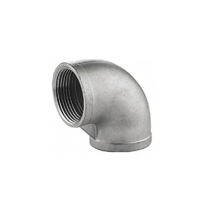 White Iron Elbow 1/2 Inch