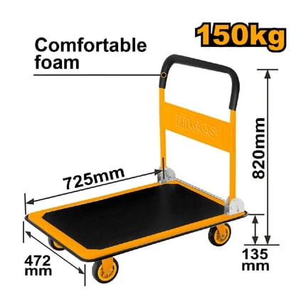 Flat Warehouse Trolley 150 kg Capacity