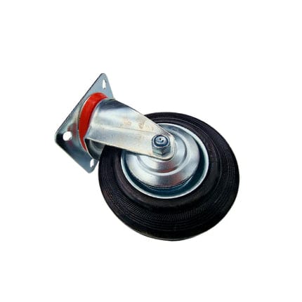 Black Rubber Container Wheel, Movable, Sizes