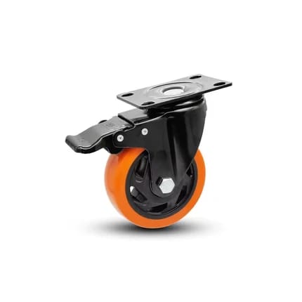 Industrial Orange Wheel with Multi-size Brake
