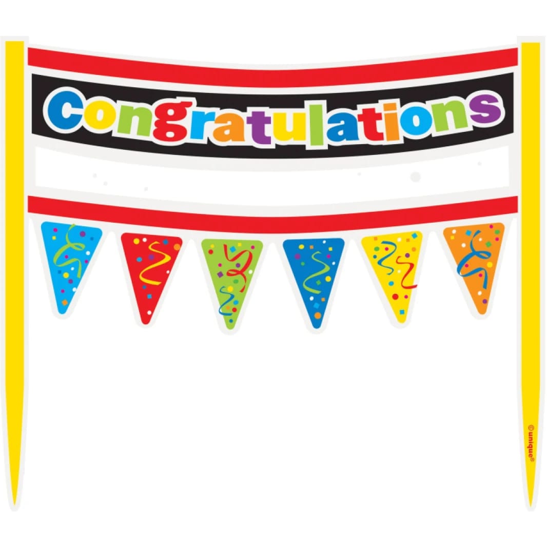 Unique Cake Banner Congratulations