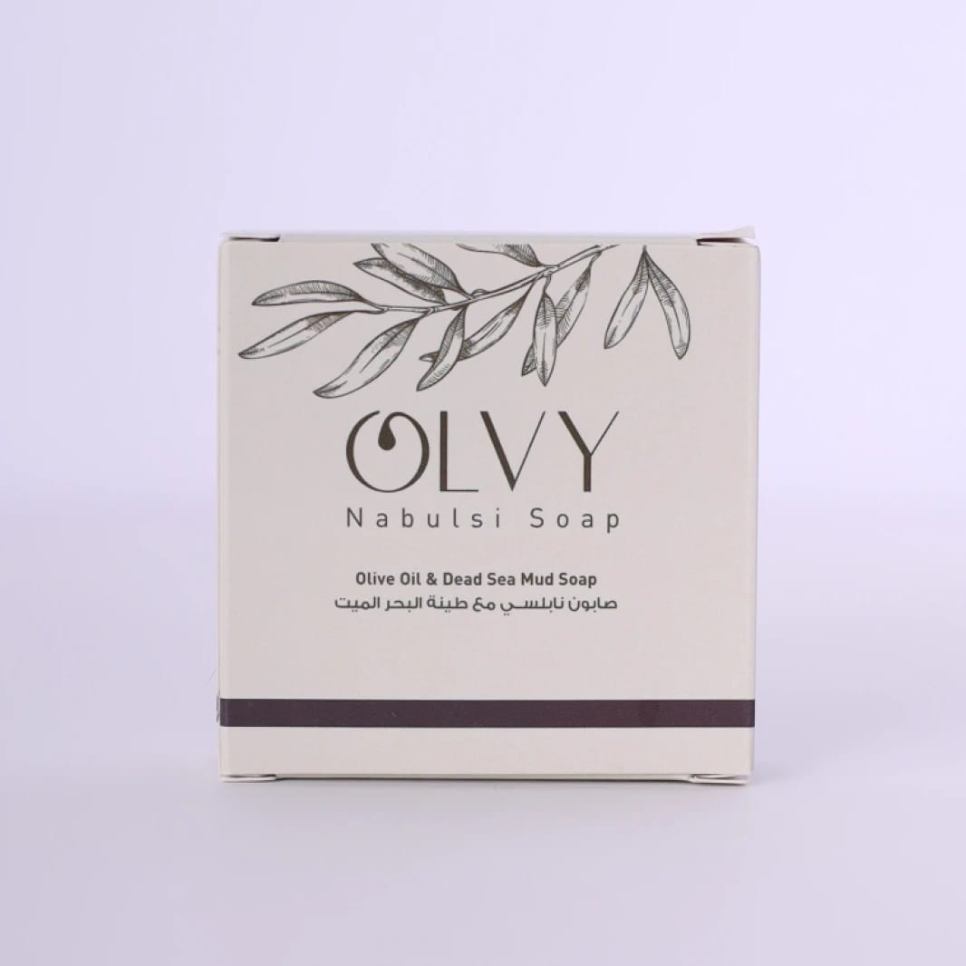 Olvy Olive Oil & Dead Sea Mud Soap Bar 150g صابون نابلسي