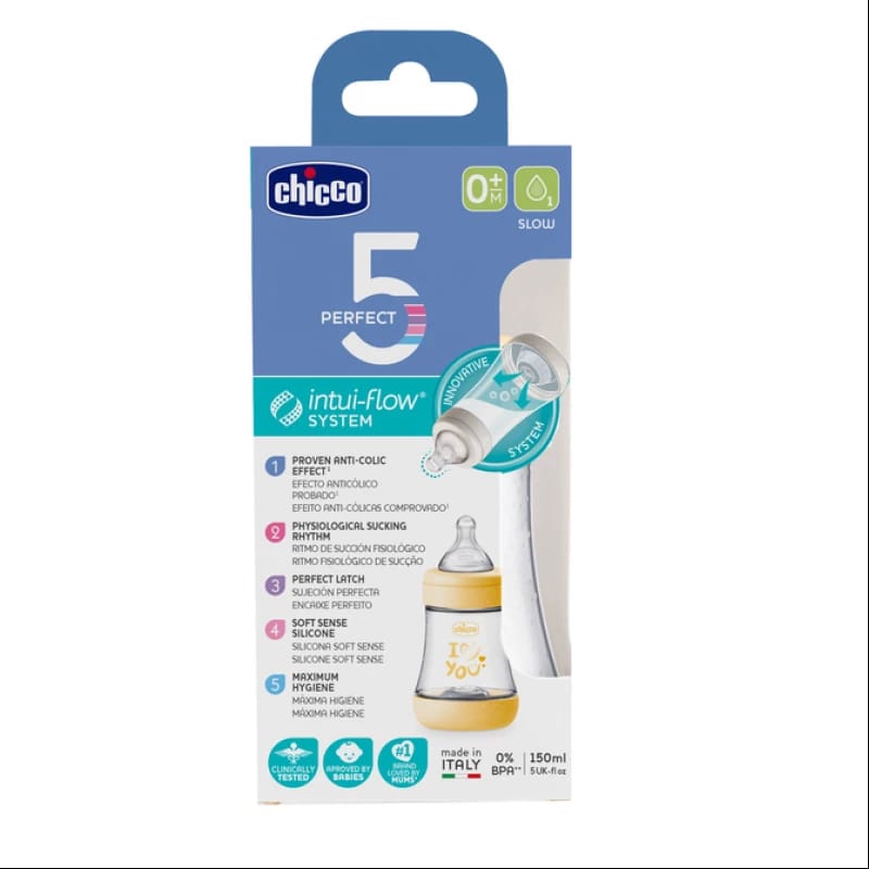 Chicco Feeding Bottle P5 Uni 150 Slow Silicone 2023 Cl2