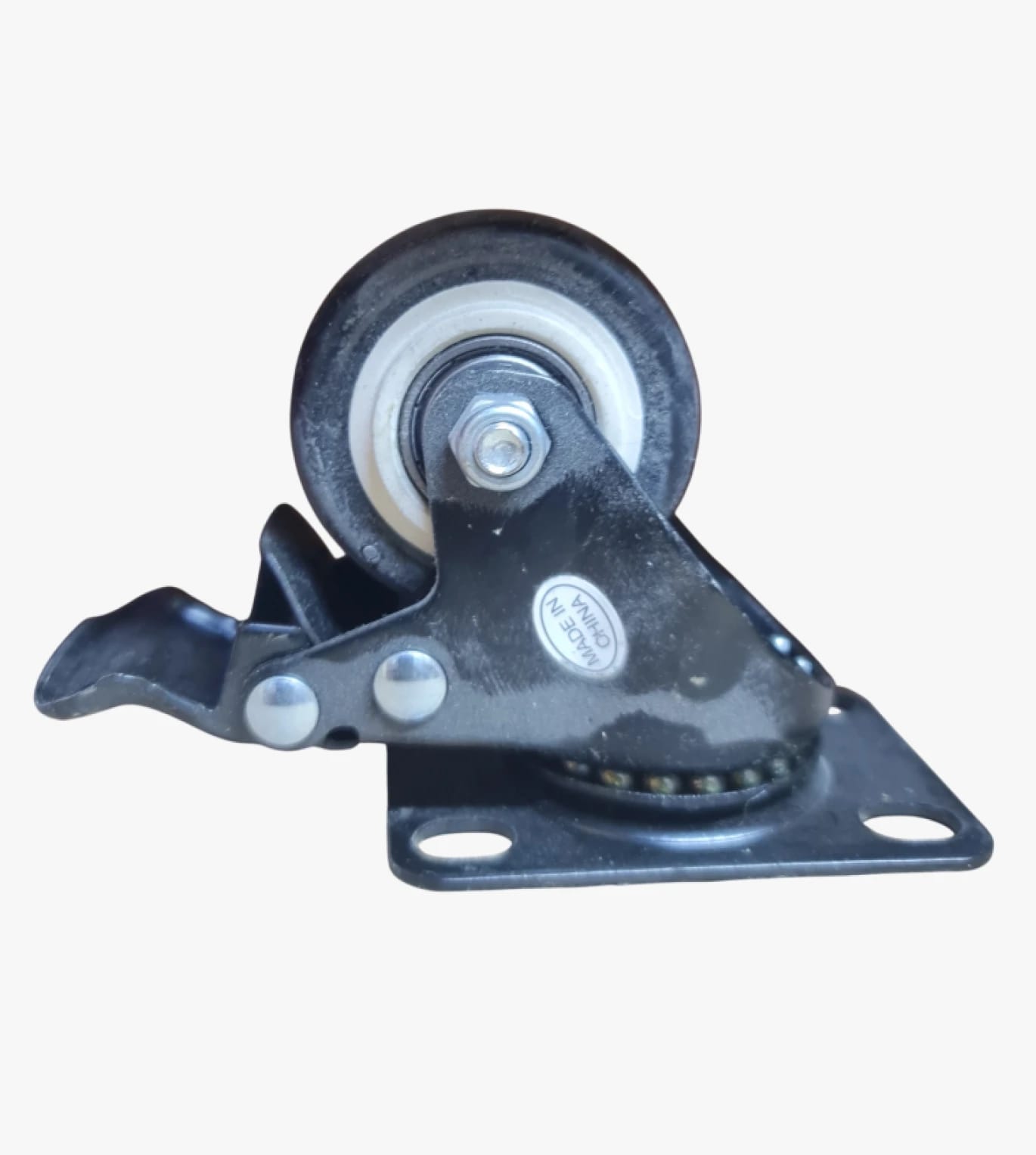 Voma Rubber Swivel Castor Wheels with Brake Smooth Design for All Machines Luxury