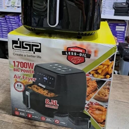 DSP Professional Air Fryer with Modern Design, Large 8.5L Capacity Ideal for Health-Conscious Families and Food Enthusiasts