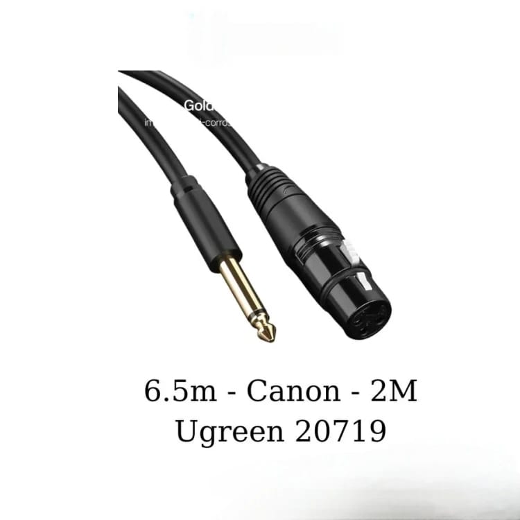 وصلة UGREEN 6.5mm إلى Connon أنثى بطول 2 متر