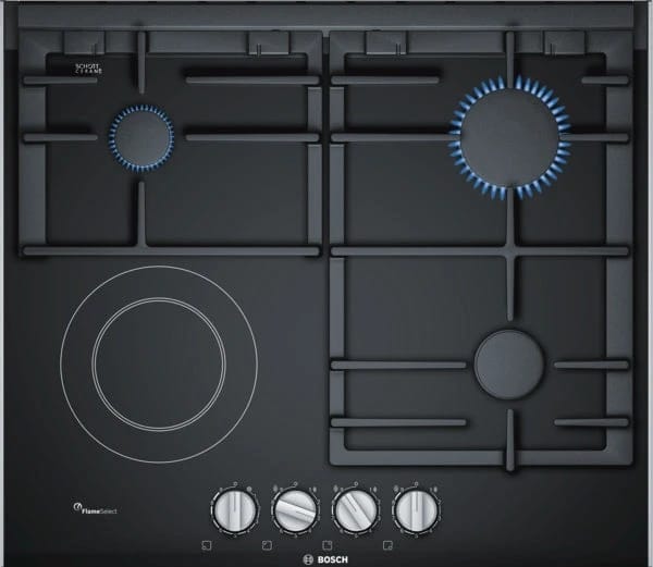 BOSCH PRY6A6B70Q Built In Gas+Electric Hob Series 8 60cm Ceramic