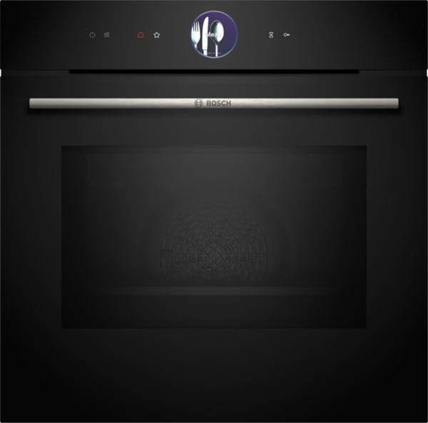 BOSCH HMG776NB1 Combi Oven With Microwave 60cm Serie8 Black+S.Steel Handle