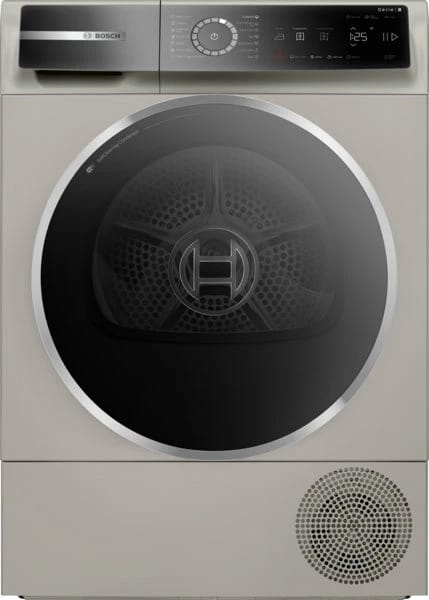 Condenser Dryer 9kg Serie 8 & Heat Pump Silver A+++