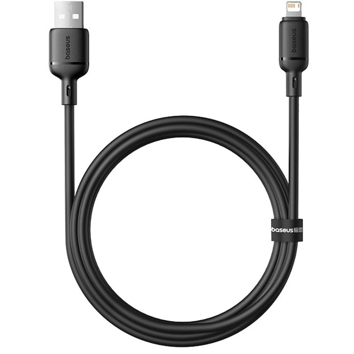 Baseus Silky Series Fast Charging Cable USB to Lightning 2.4A 1m - Black