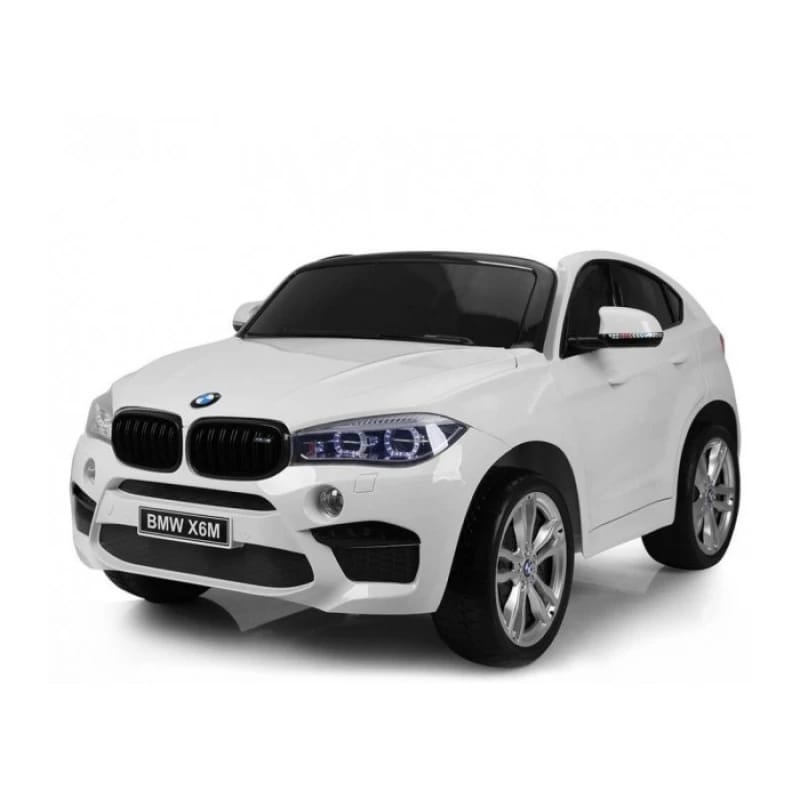 RoyalBaby | سيارة الأطفال القابلة للركوب BMW X6M بمقعدين, أبيض