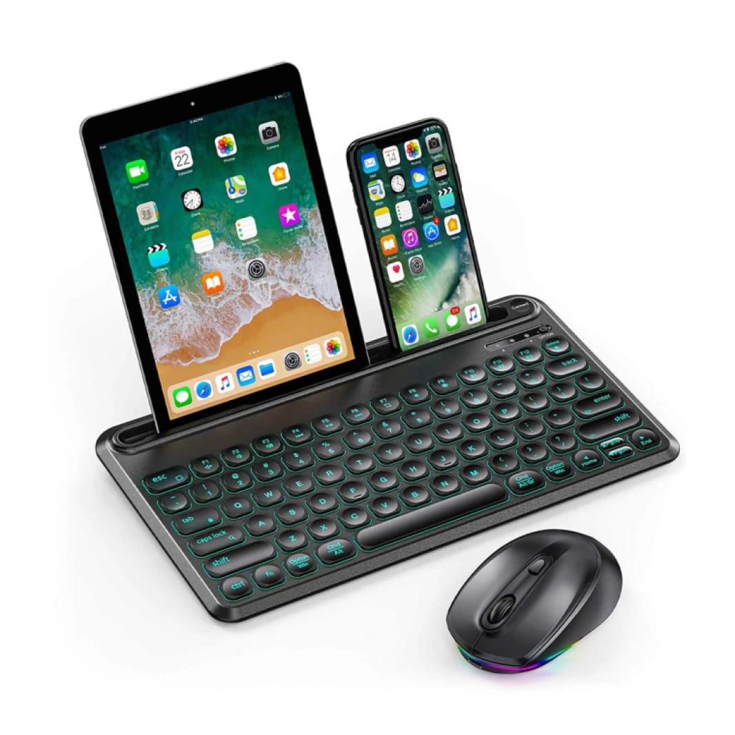Seenda ISJ-DJCO1TZ 7-Color Backlit Wireless Keyboard and Mouse