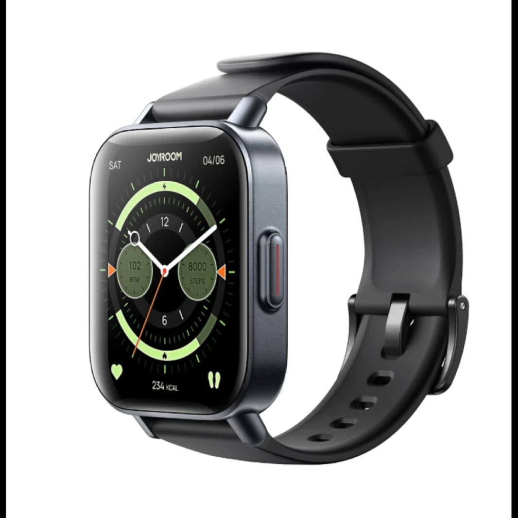 Joyroom FT3S Smart Watch Waterproof, Can Answer/Make Calls, Supports Arabic, Compatible with iPhone Android Phones, Fitness Tracker Heart Rate Monitor Watch Pro (black) - 18 Month Warranty